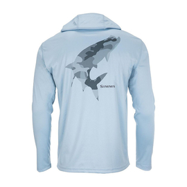 T-Shirt Simms Tarpon Logo Light Blue Heather