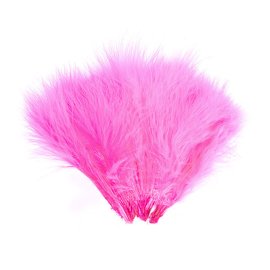 Hot Pink Feathers, Medium Fluffy Marabou