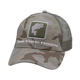 simms camo trucker hat