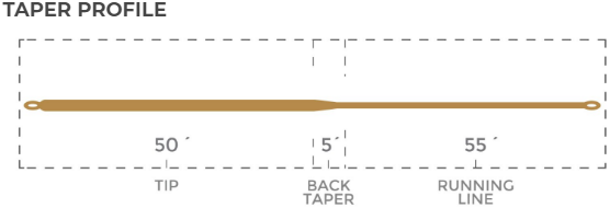 Taper profile competition hover fly line