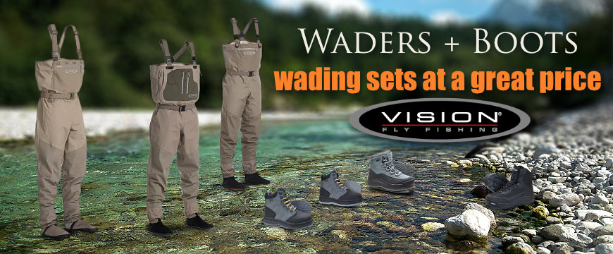 Waders + Boots, wading sets at great prices