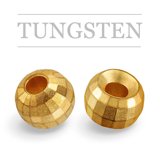 Regular Tungsten Beads Reflex Gold 100pcs