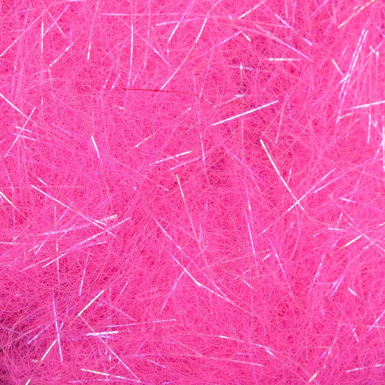 BG Icelandic Flash Wool Dubbing Fluo Pink | Fly Tying Materials ...