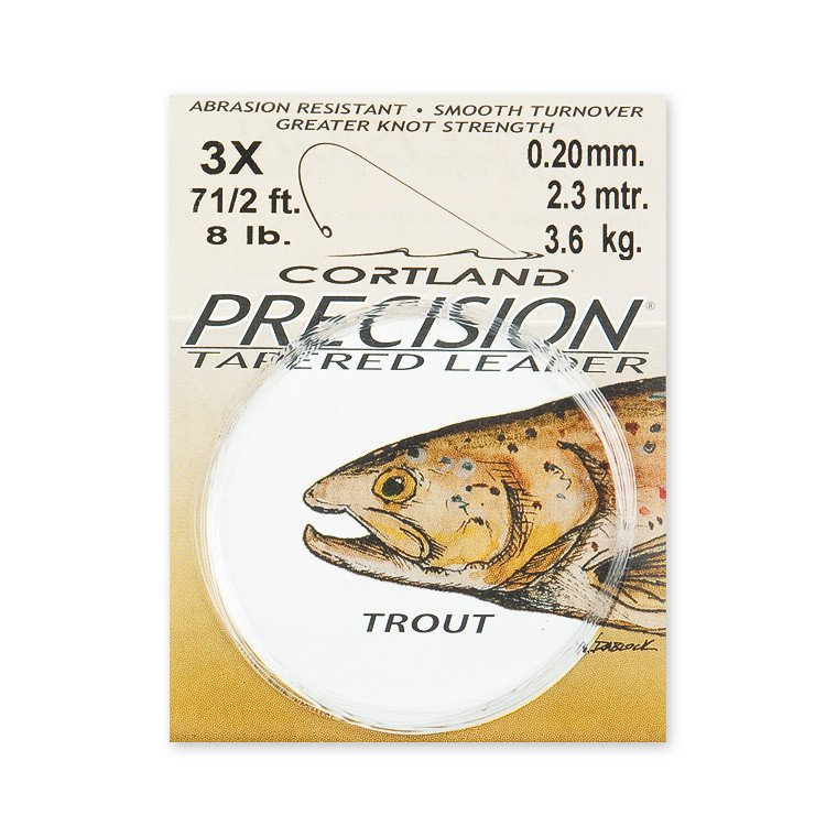Cortland Precision Tapered Leader Trout 2,70 m Leaders Tippets
