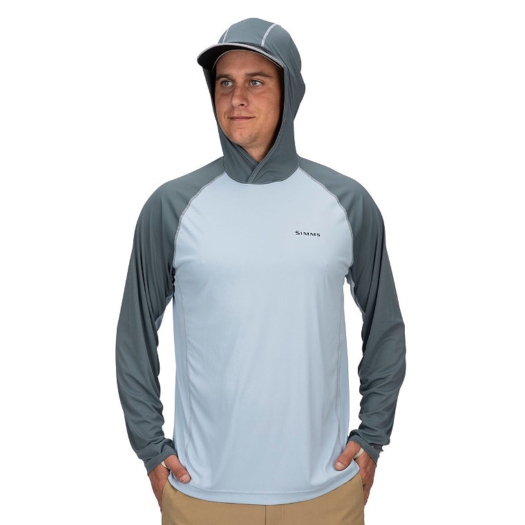 Simms Bugstopper SolarFlex Hoody Steel Blue | Clothing \ Underwear ...