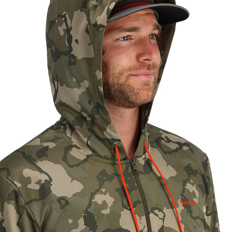 Simms Challenger Full-Zip Hoody Regiment Camo Olive Drab | Clothing \ T ...