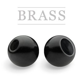 Brass Beads Black