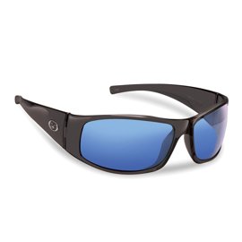 Flying Fisherman Sunglasses Magnum Matte Black Smoke-Blue Mirror
