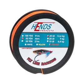 Hends Fly Line Backing Orange 50yds 20lbs