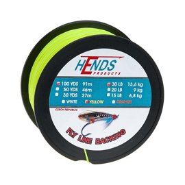 Hends Fly Line Backing Yellow Fluo 100yds 30lbs