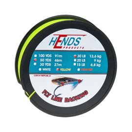 Hends Fly Line Backing Yellow Fluo 50yds 30lbs