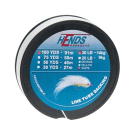 Hends Line Tube Backing White 100yds 20lbs