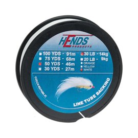 Hends Line Tube Backing White 50yds 30lbs