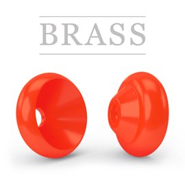 Ring Brass Hot Fluo Red