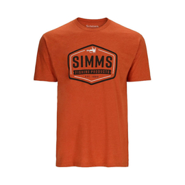 Simms Fly Patch T-Shirt Adobe Heather