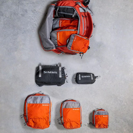 Simms GTS Packing Pouches - 3-Pack Simms Orange