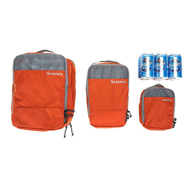Simms GTS Packing Pouches - 3-Pack Simms Orange