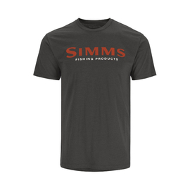 Simms Logo T-shirt Simms Orange/Charcoal Heather