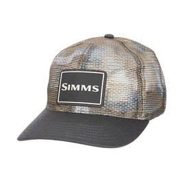 Simms Mesh All-Over Trucker Hex Flo Camo Earth