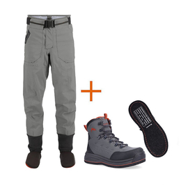 Simms Outfits Freestone Pant Smoke + Freestone Boot Gunmetal Felt