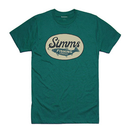 Simms Trout Wander T-Shirt Dark Teal Heather