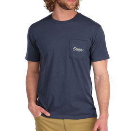 Simms Two Tone Pocket Tee Navy Heather