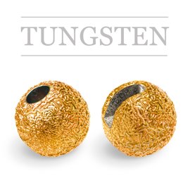 Slotted Tungsten Beads Sunny Metallic Orange