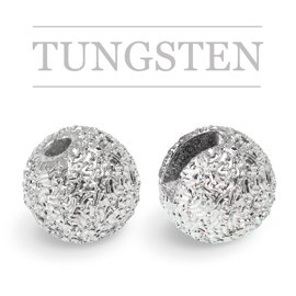 Slotted Tungsten Beads Sunny Silver