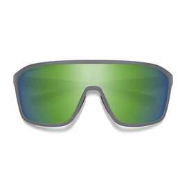 Smith Optics Sunglasses Boomtown Matte Cement Polar Green Mirror