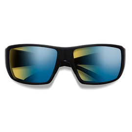 Smith Optics Sunglasses Guide's Choice Matte Black Polarchromic Yellow Blue Mirror