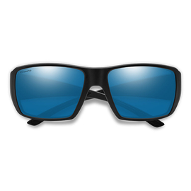 Smith Optics Sunglasses Guide's Choice XL Matte Black Polar Blue Mirror