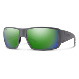 Smith Optics Sunglasses Guide's Choice XL Matte Cement Polar Green Mirror