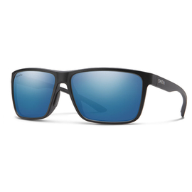 Smith Optics Sunglasses Riptide Matte Black Polar Blue Mirror