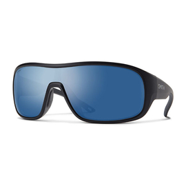 Smith Optics Sunglasses Spinner Matte Black Polar Blue Mirror