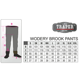 Traper Breathable Waders Brook Pants