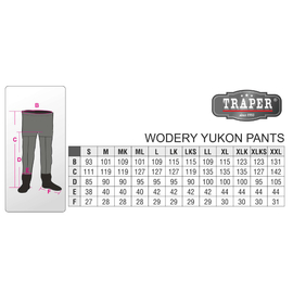 Traper Breathable Waders Yukon Pants