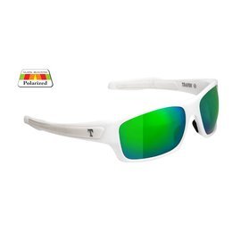 Traper Polarized Sunglasses Horizon White/Green Revo