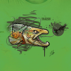 Traper T-Shirt Art Trout Kiwi