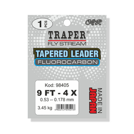 Traper Tapered Leader Fluorocarbon - 2,74m