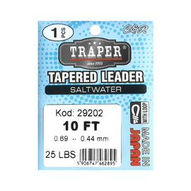 Traper Tapered Leader Saltwater - 3m