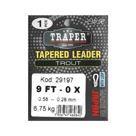 Traper Tapered Leader Trout - 2,74m