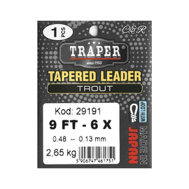 Traper Tapered Leader Trout - 2,74m