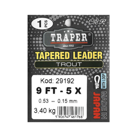 Traper Tapered Leader Trout - 2,74m