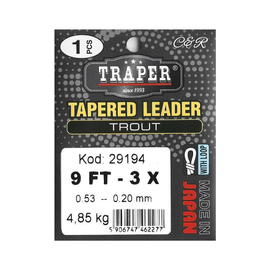 Traper Tapered Leader Trout - 2,74m