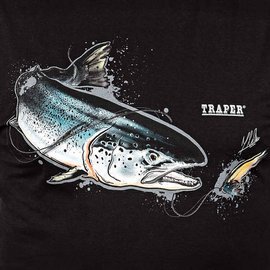 Traper t-shirt Art Salmon Black