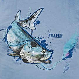 Traper t-shirt Art Tarpoon Light Blue