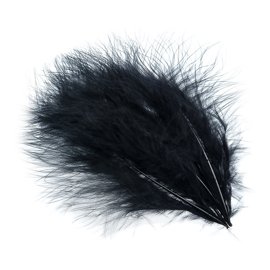 Wapsi Mini Marabou MM100 Black, Fly Tying Materials \ Feathers \ Loose  Feathers