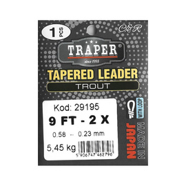 Traper Tapered Leader Trout - 2,74m