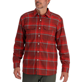 Simms ColdWeather Shirt Cutty Red Asym Ombre Plaid