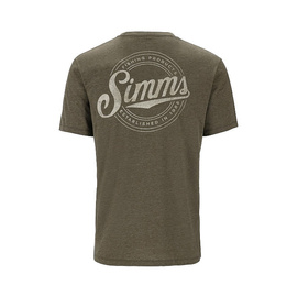 Simms Circle Lockup T-Shirt - Military Heather